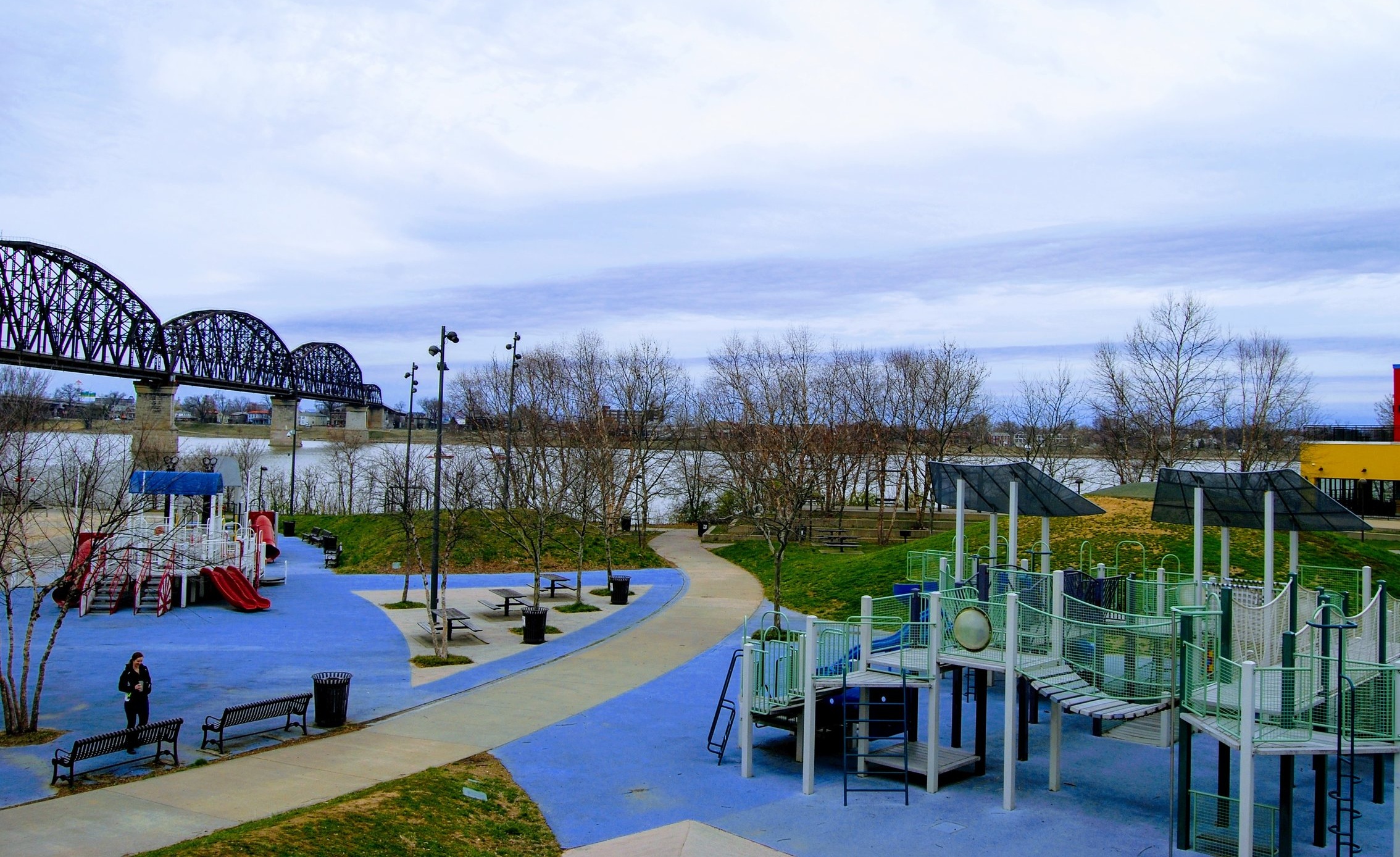 One of the playgrounds in Waterfront Park