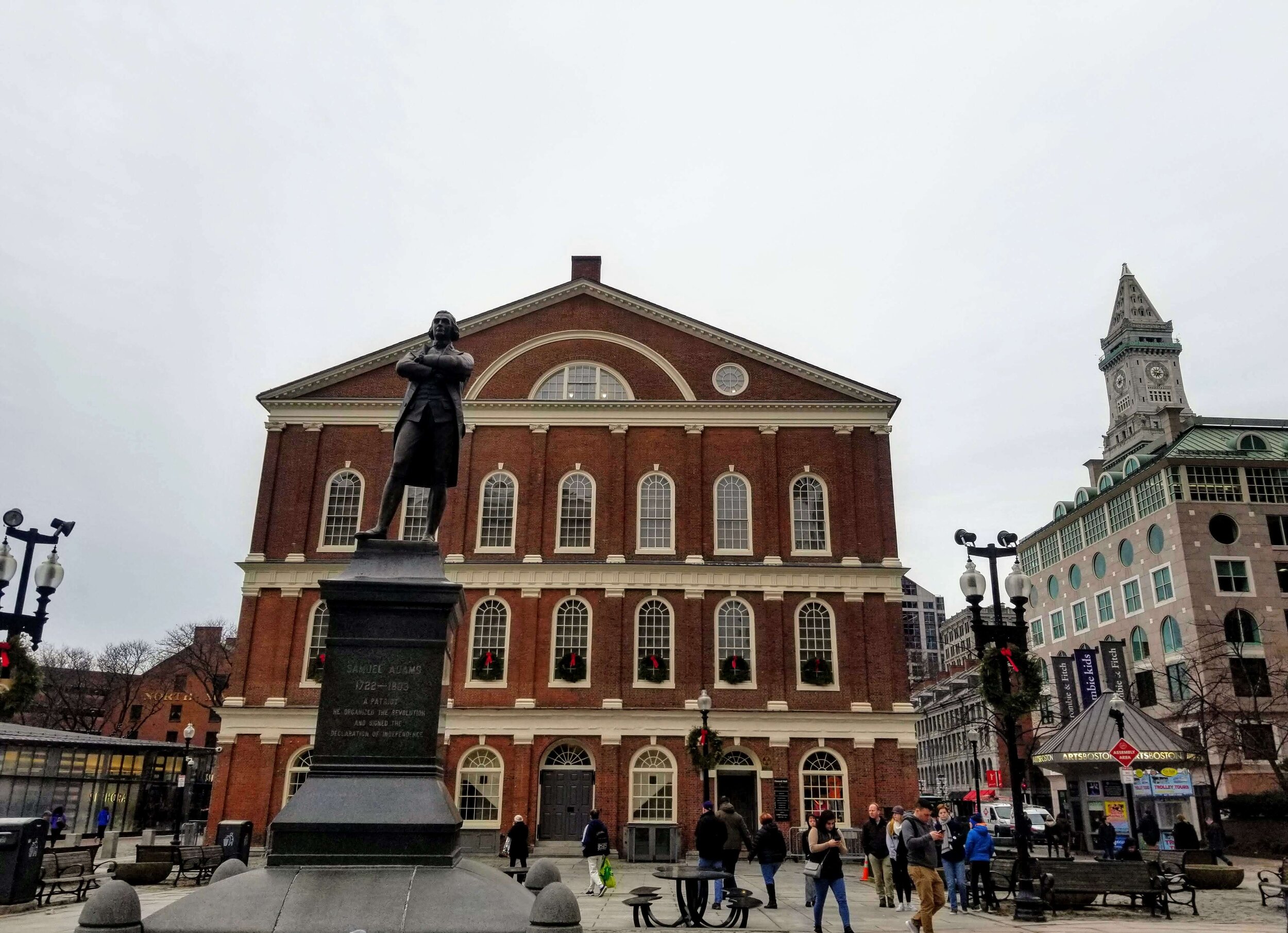  Statue of Sam Adams outside Faneuil Hall 