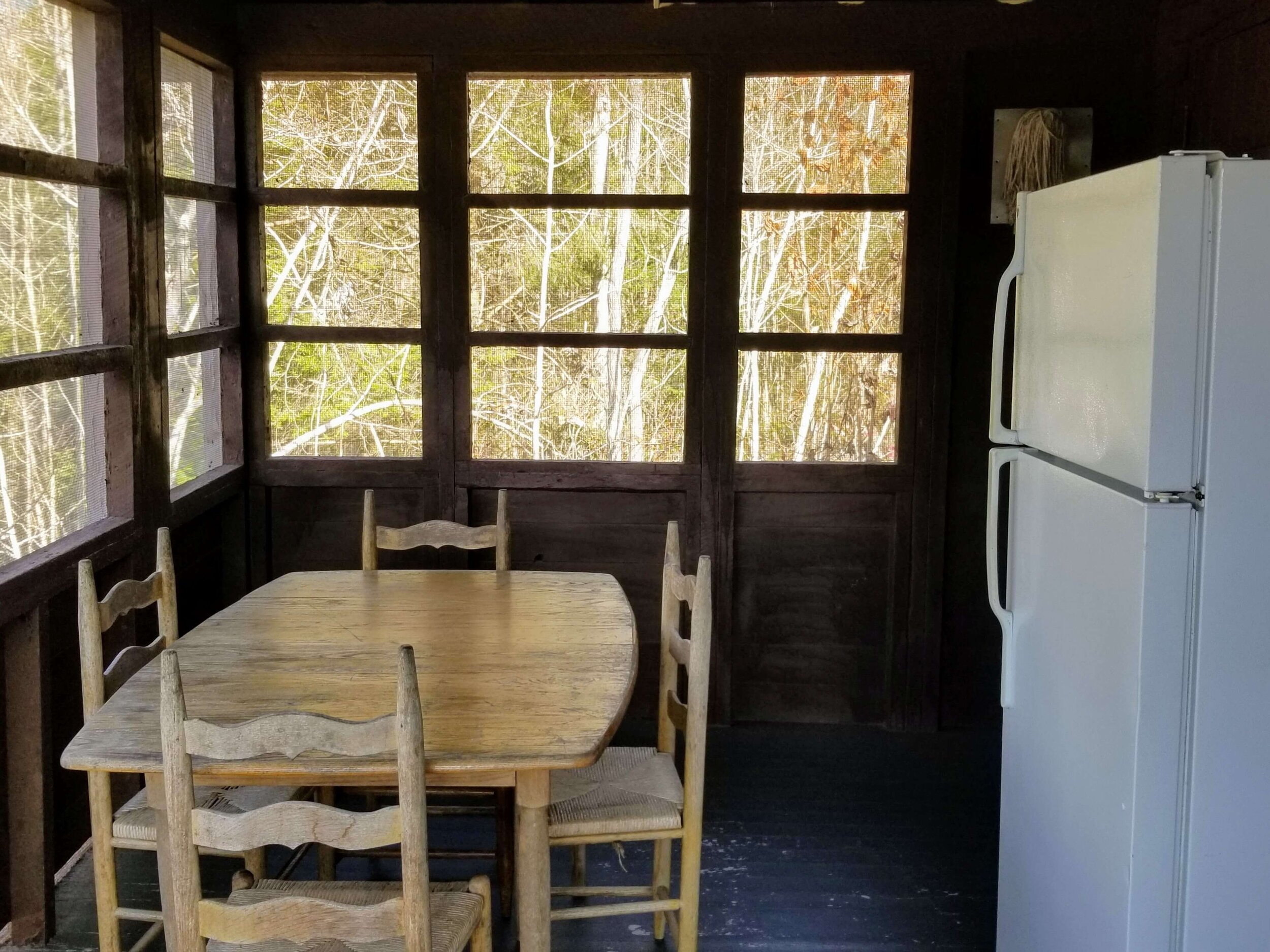 Screened porch CCC Cabin #2