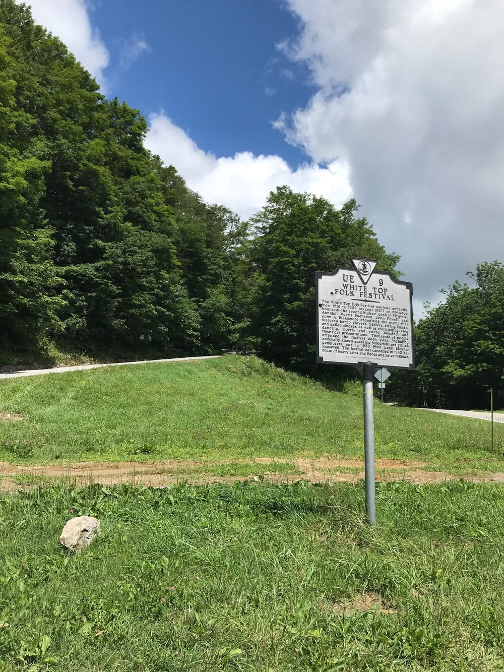 Historic sign marking Mud Creek Lane