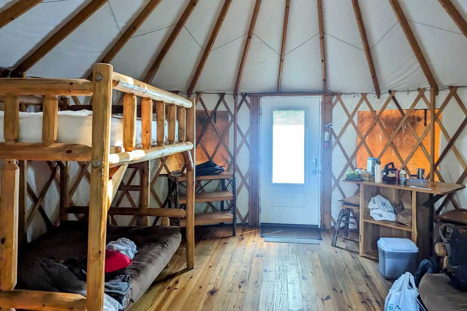 A review of the yurts at Cloudland Canyon State Park A glamping