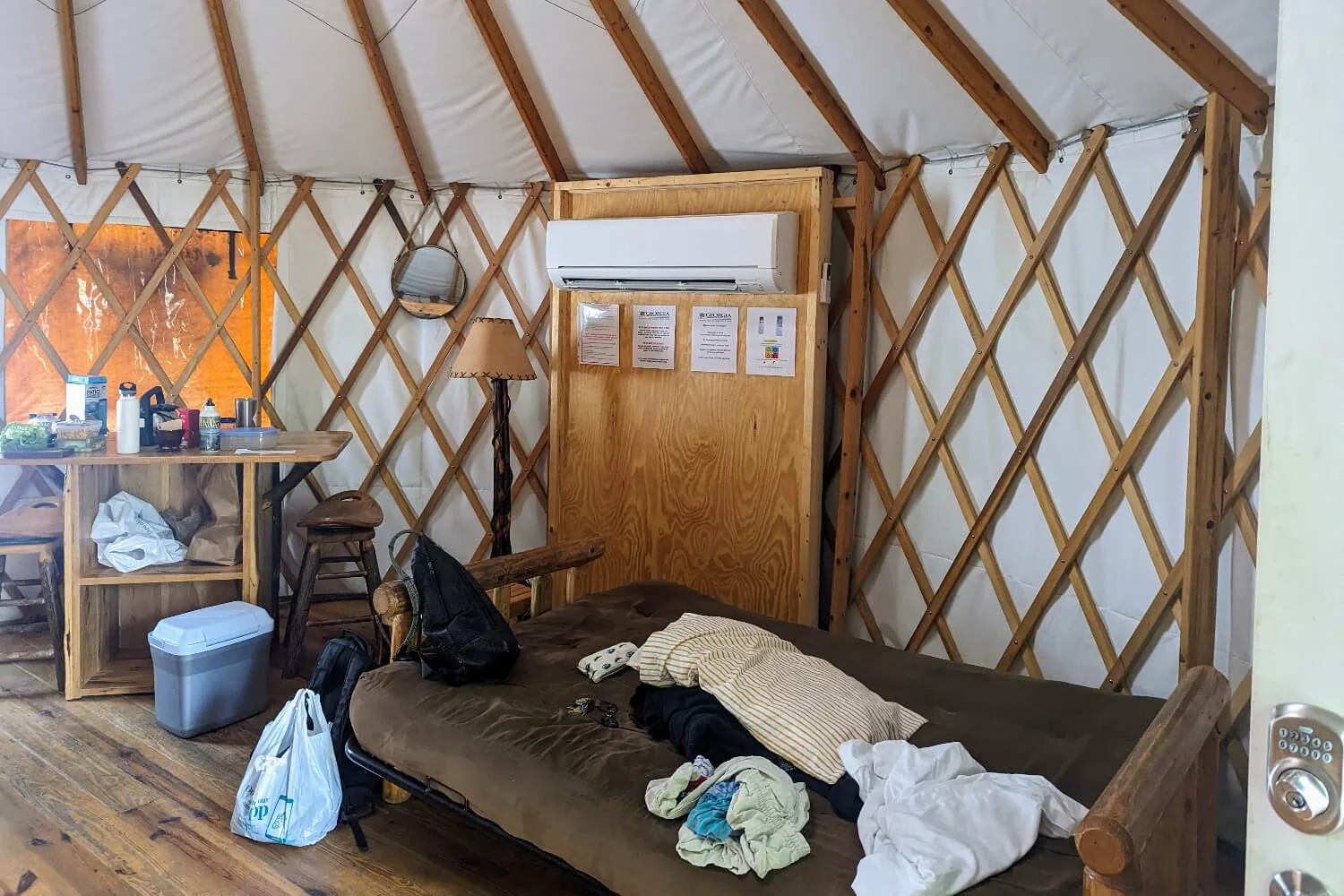 A review of the yurts at Cloudland Canyon State Park A glamping