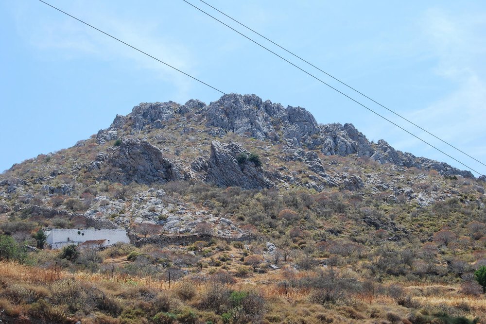 Scenery along hike to Vlychos on Hydra