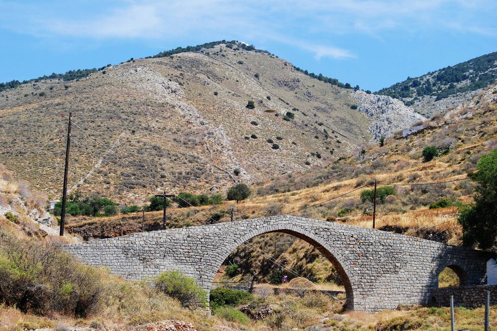 Historic bridge at Vlychos