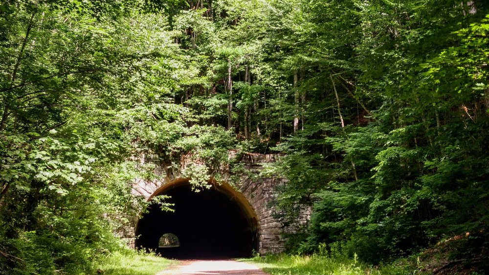 The tunnel at the end of the Road To Nowhere