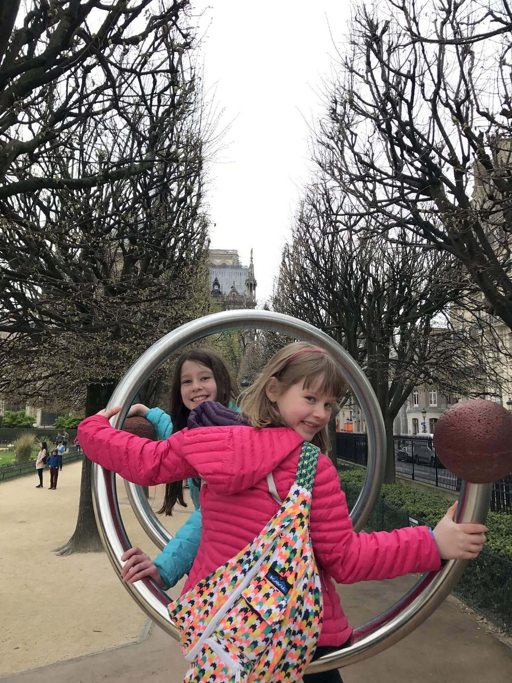 The playground near Notre Dame Cathedral