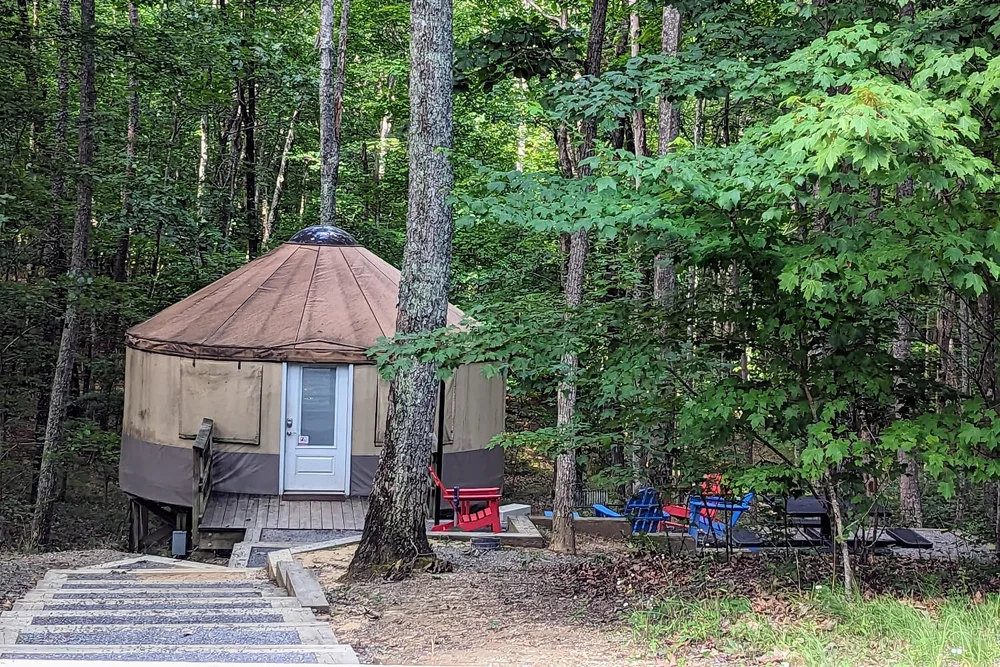 A review of the yurts at Cloudland Canyon State Park A glamping