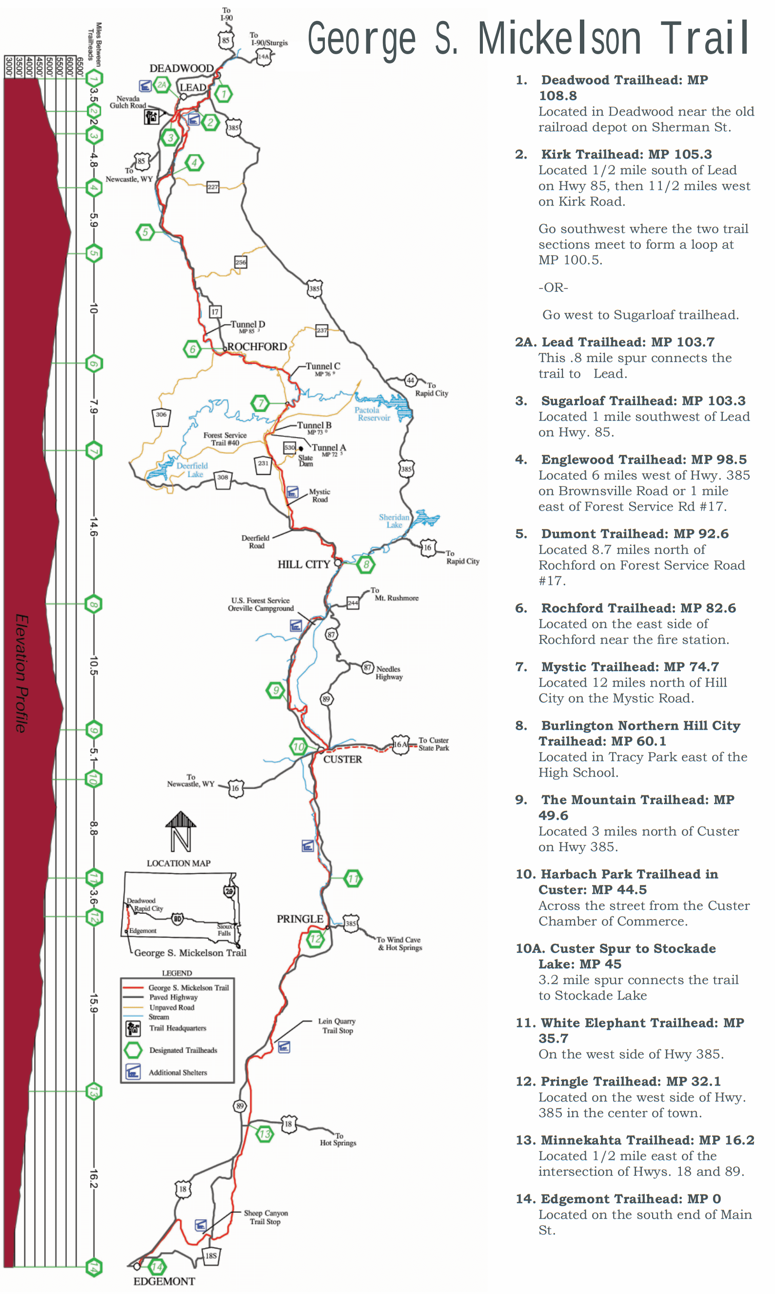 A Simply Awesome Day Biking The - Mickelson Trail Map Bike Trail Black Hills South Dakota (1) 
