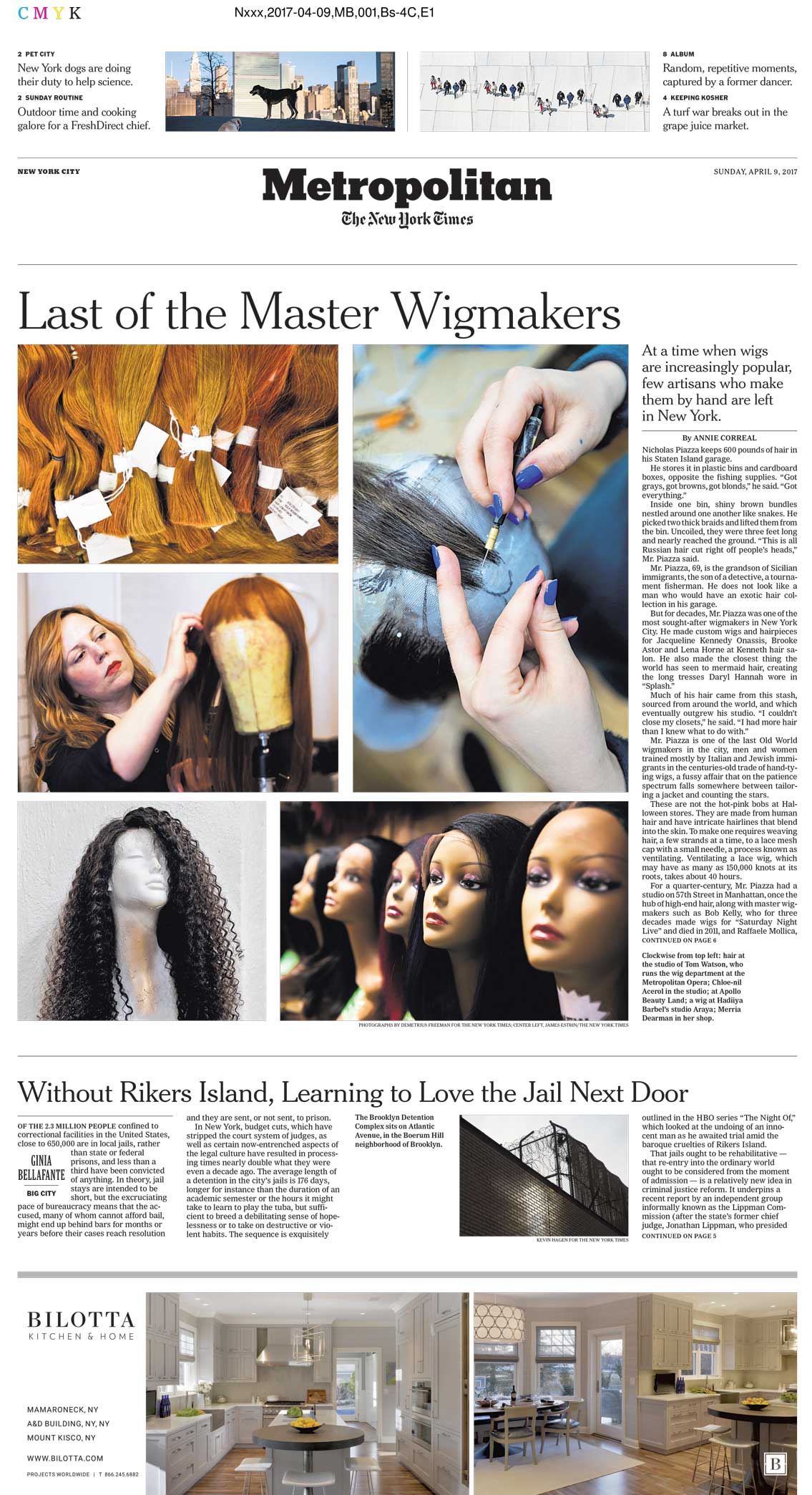  The New York Times Story:   Last of the Master Wigmakers  