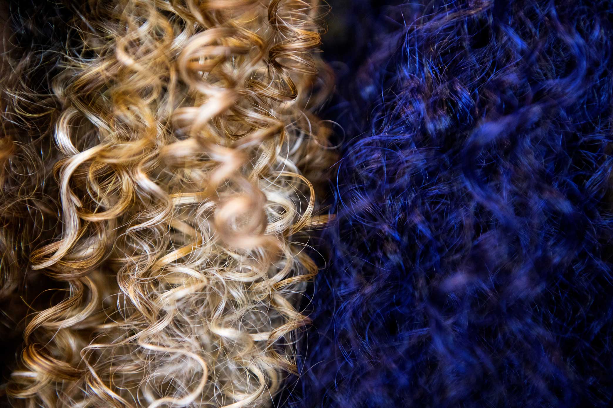  Wigs on display at Apollo Beauty Land in Harlem, Manhattan. 