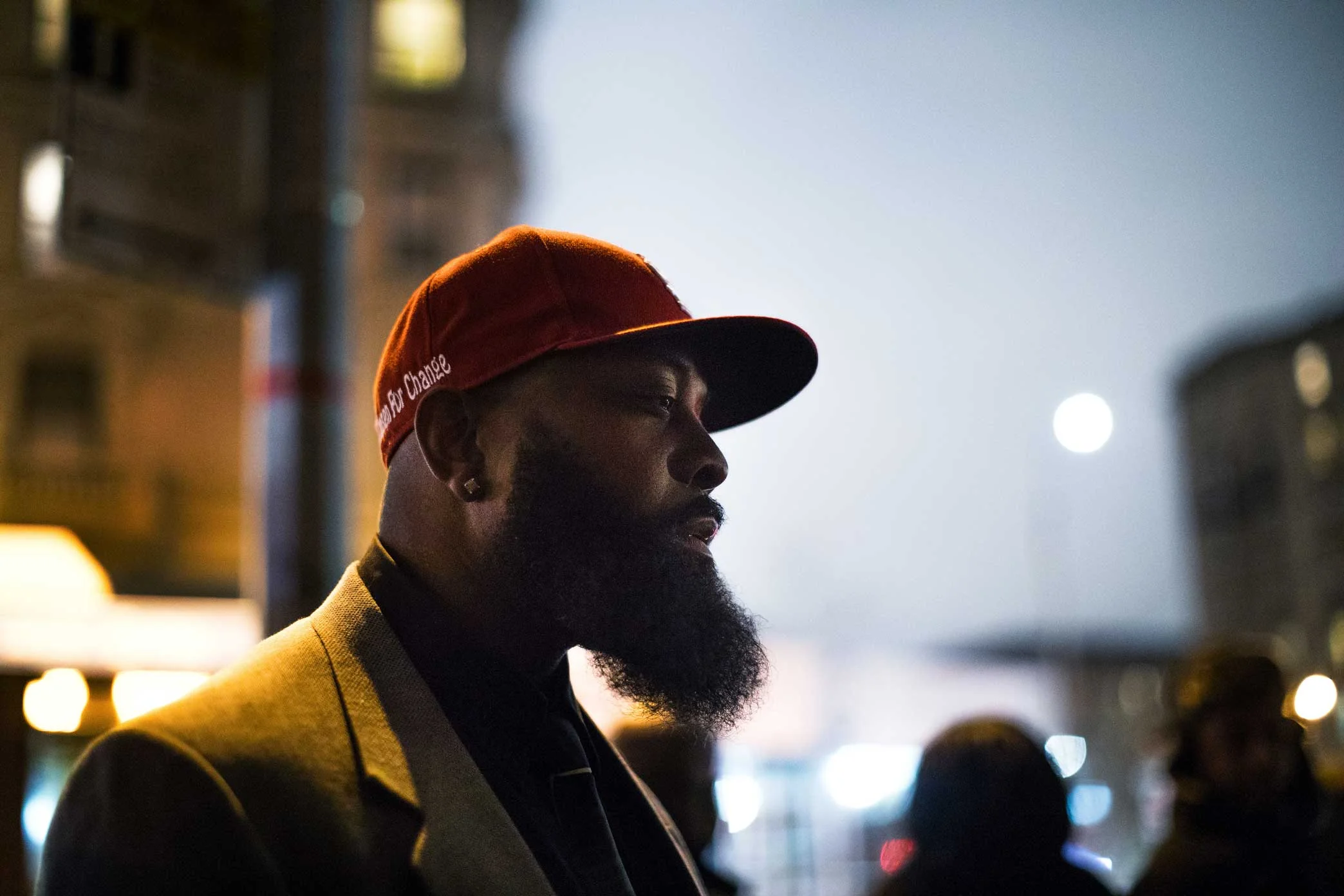Michael Brown Sr. at Erica Garner’s funeral on Monday. His son was killed by the police in Ferguson, Mo., in 2014.