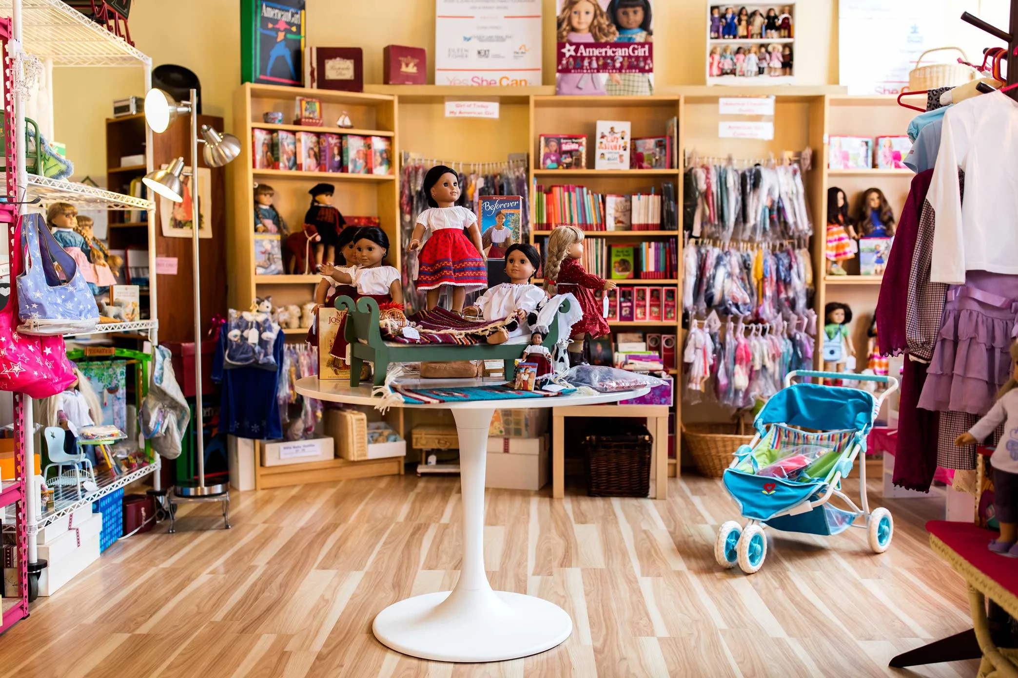  Resale boutique for American Girl Dolls store Girl A Gain in White Plains, New York. Marjorie Madfis, a mother of a teen girl with autism founded Yes She Can Inc. to help teen girls and young women with autism spectrum disorders to develop transferable job skills to enable them to join the competitive workforce and achieve greater independence.