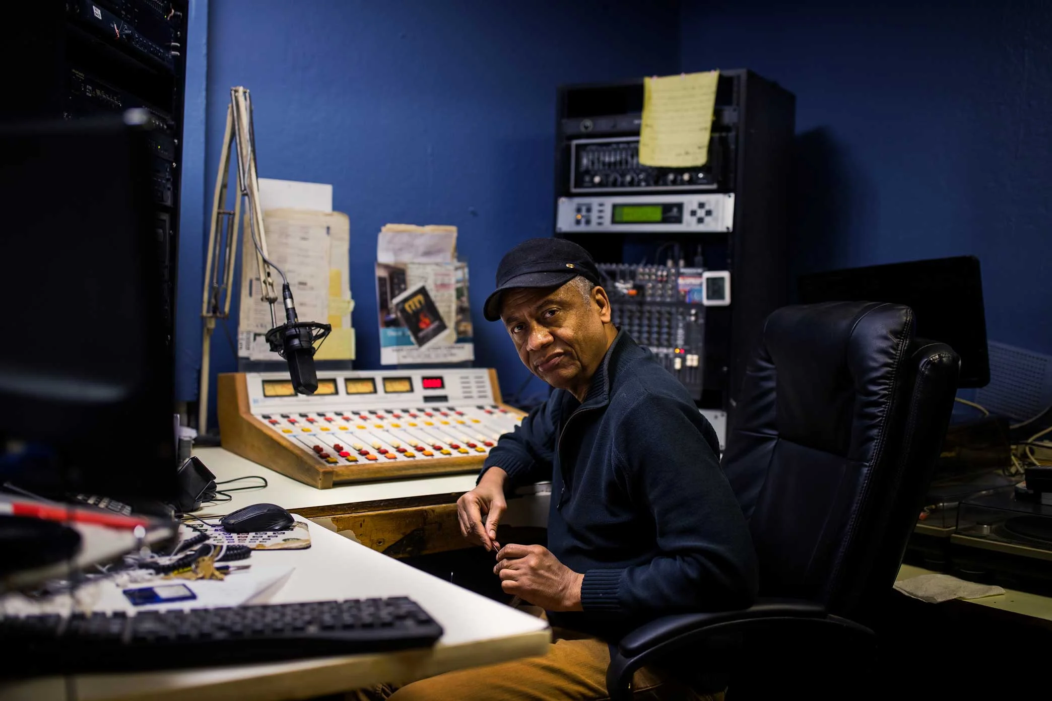 Ricot Dupuy, 64, is the manager at Radio Soeil d’Haiti. “This is Haitian territory but it’s changing,” he says.