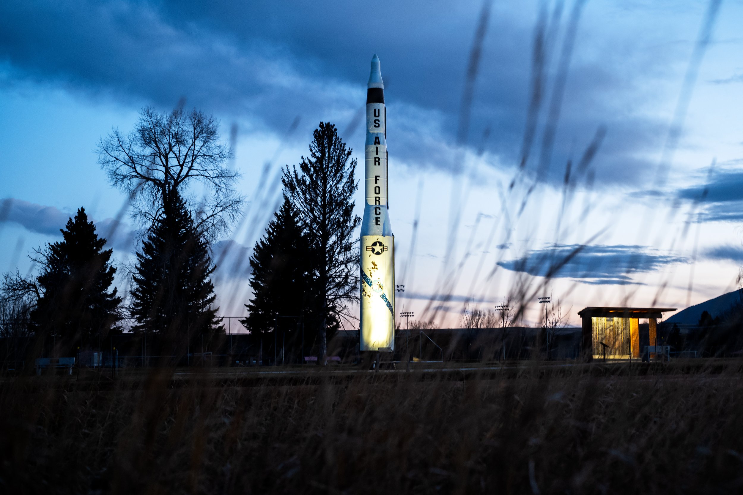  A deactivated Minuteman missile in the county seat of Lewistown symbolizes the ties between Montana’s Fergus County and the military. 