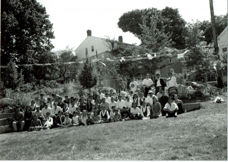 Community picnic at community garden in Somerville