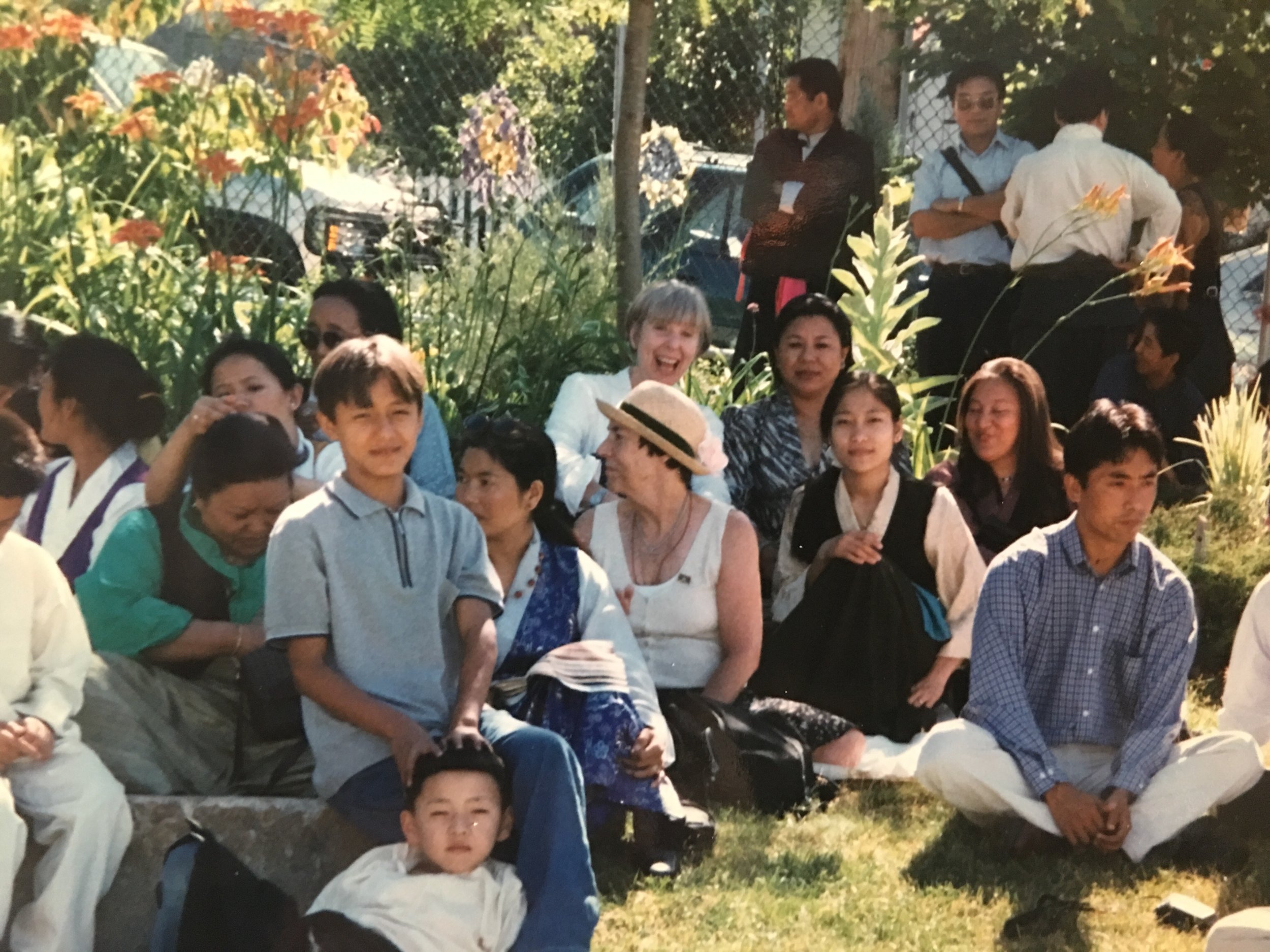 Boston Tibetan Community - kids at community garden in Somerville