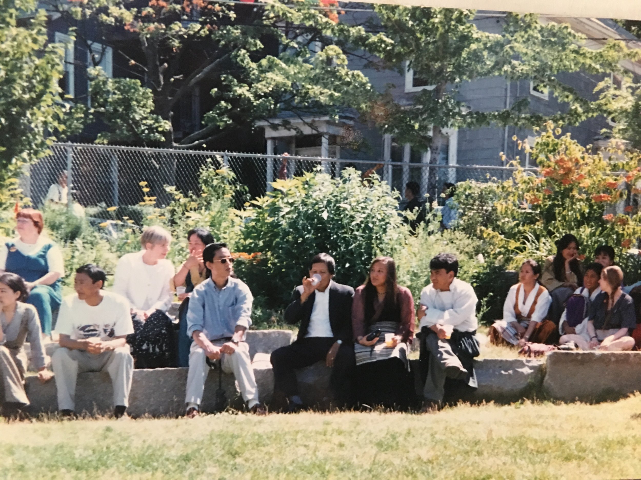 Boston Tibetan Community at community garden