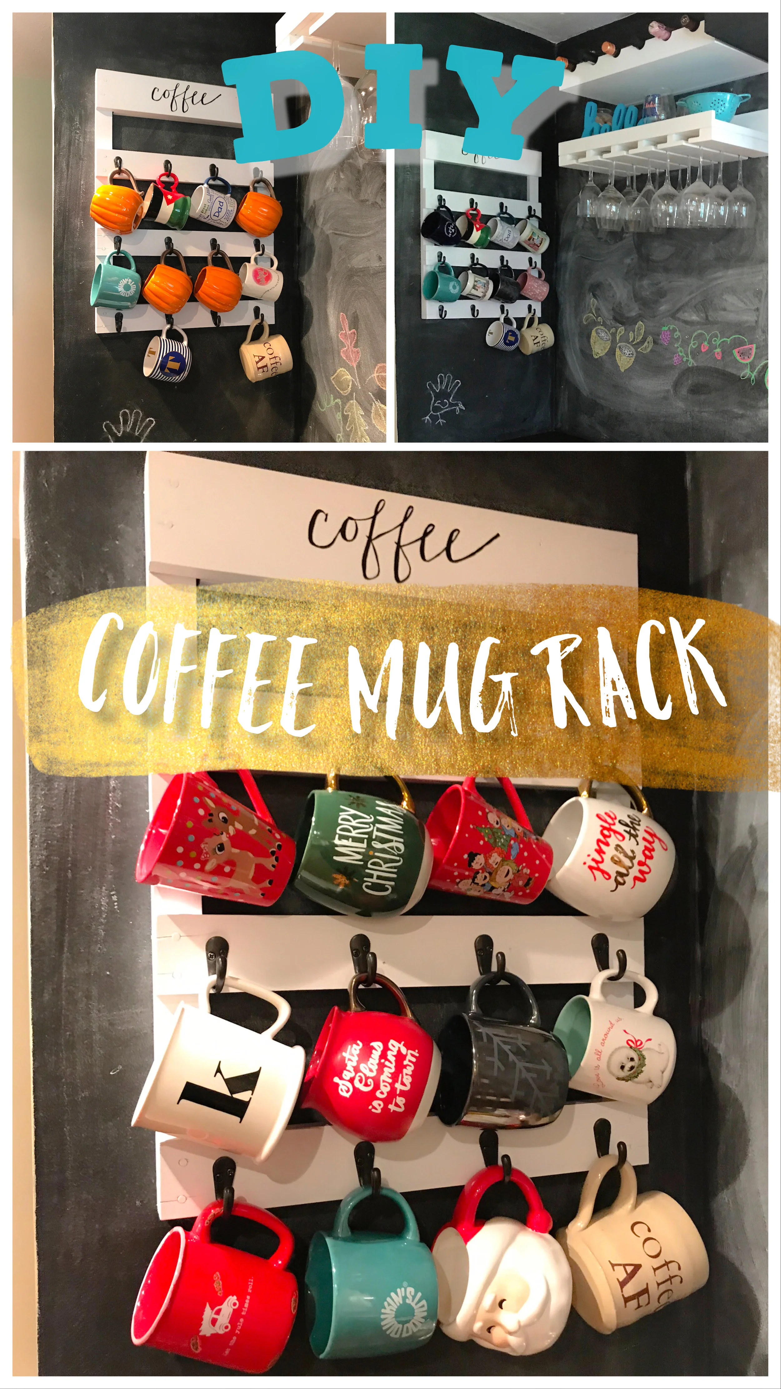 Coffee mug rack