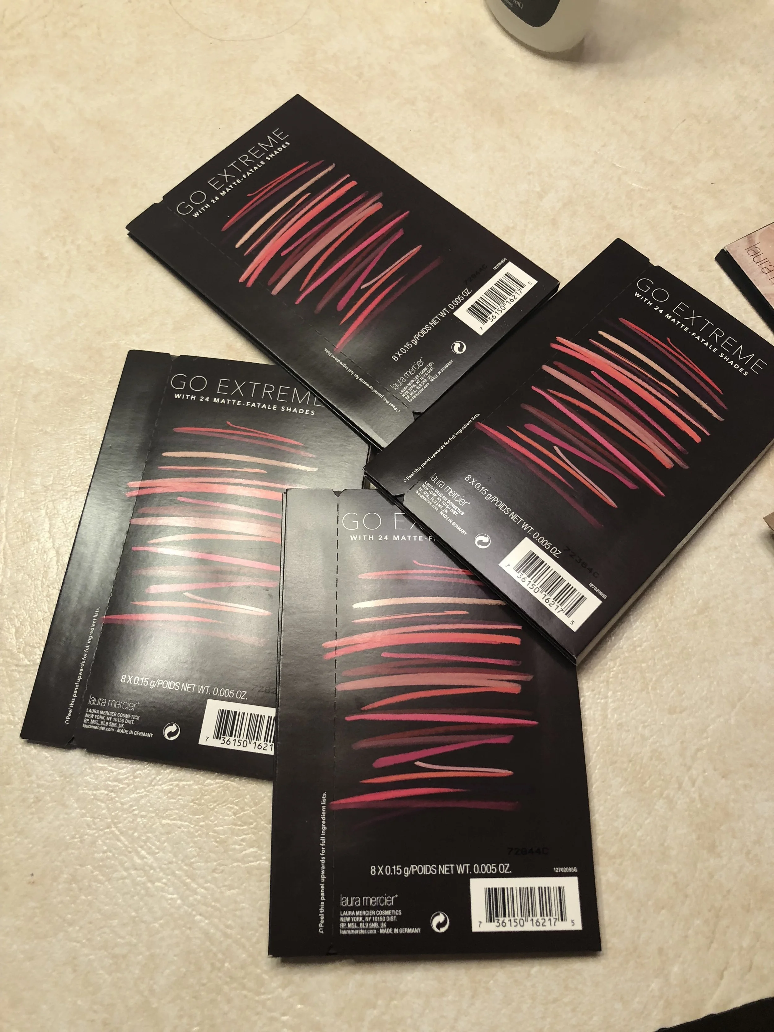allllll the lipstick samples 