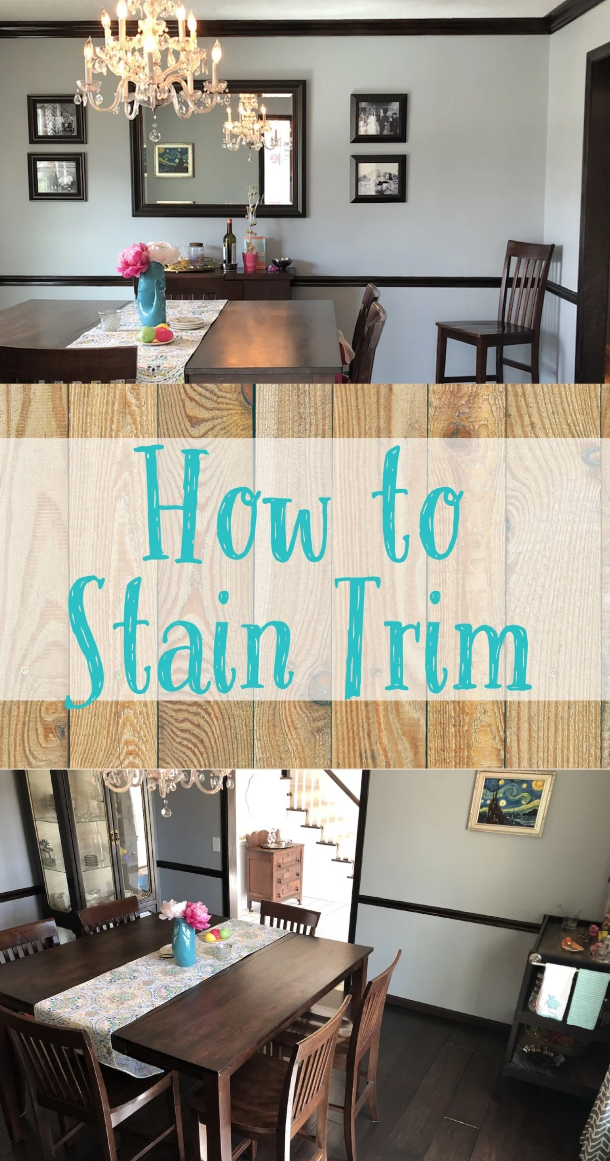 Dining room: from the windows to the walls