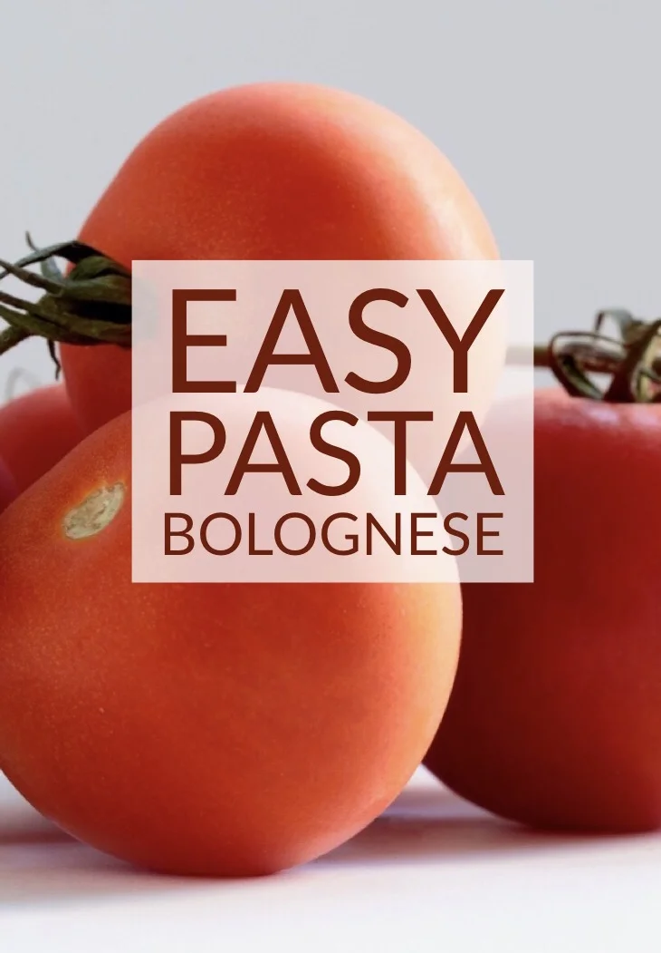 Easy pasta bolognese 