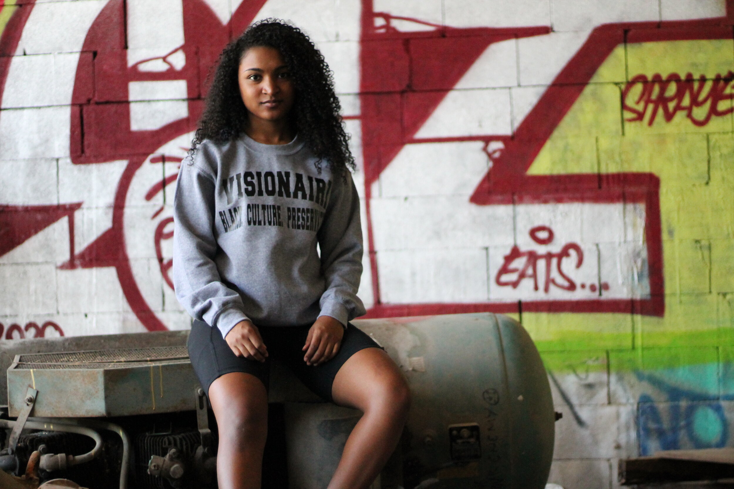 Black. Culture. Preservation. Sweatshirt Charcoal Gray