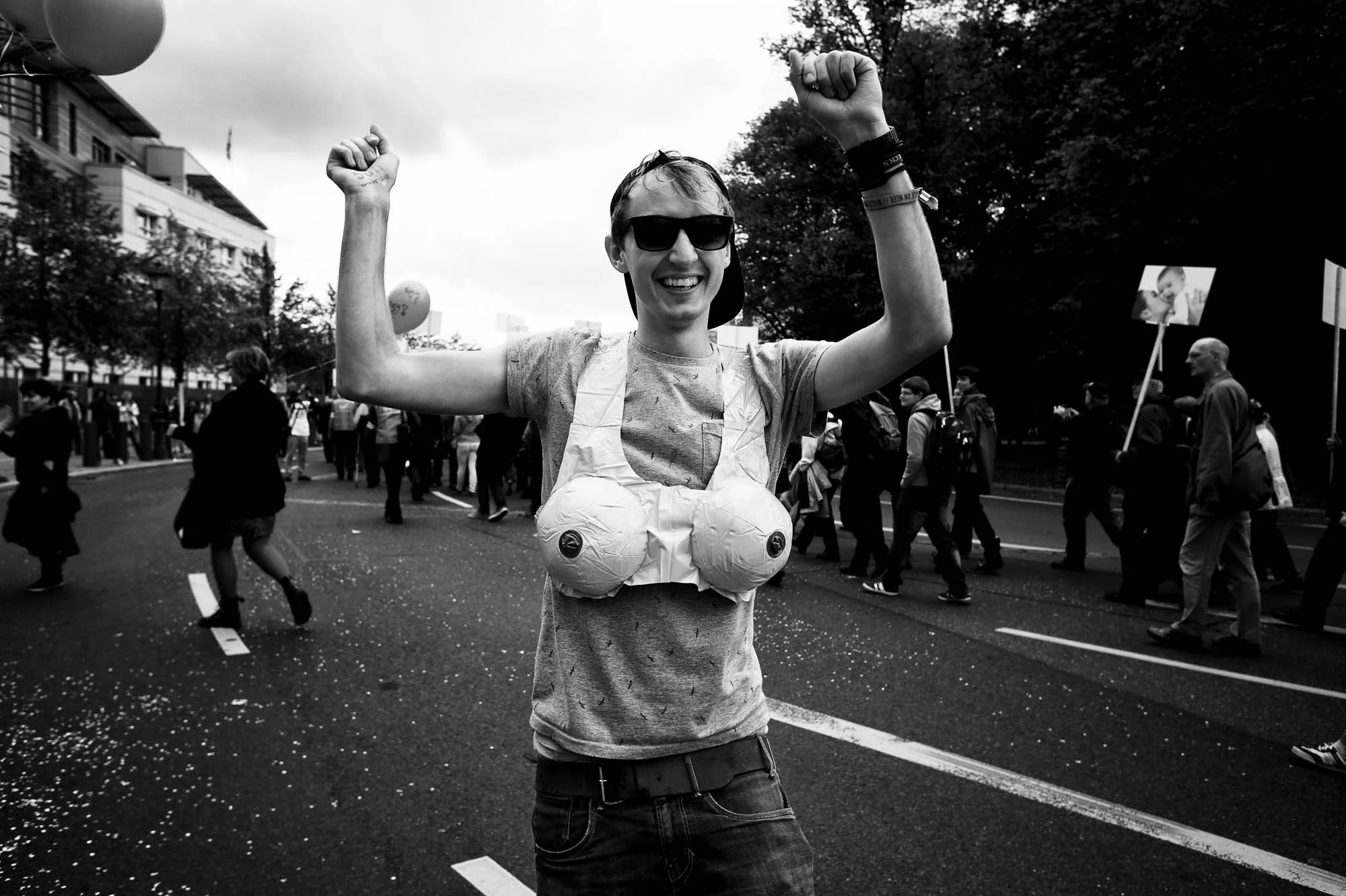 Protests against Christian fundamentalistic "Walk for Life" - Be