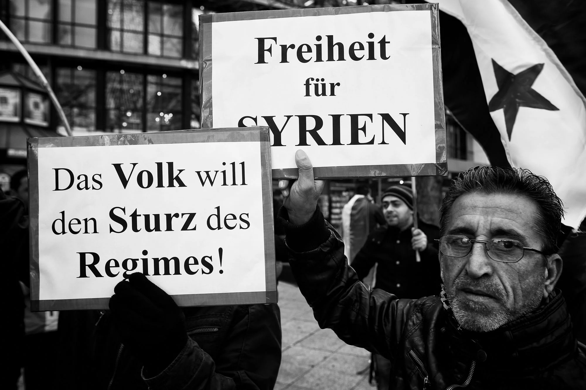 Arabischer Protest gegen Pro-Assad-Kundgebung