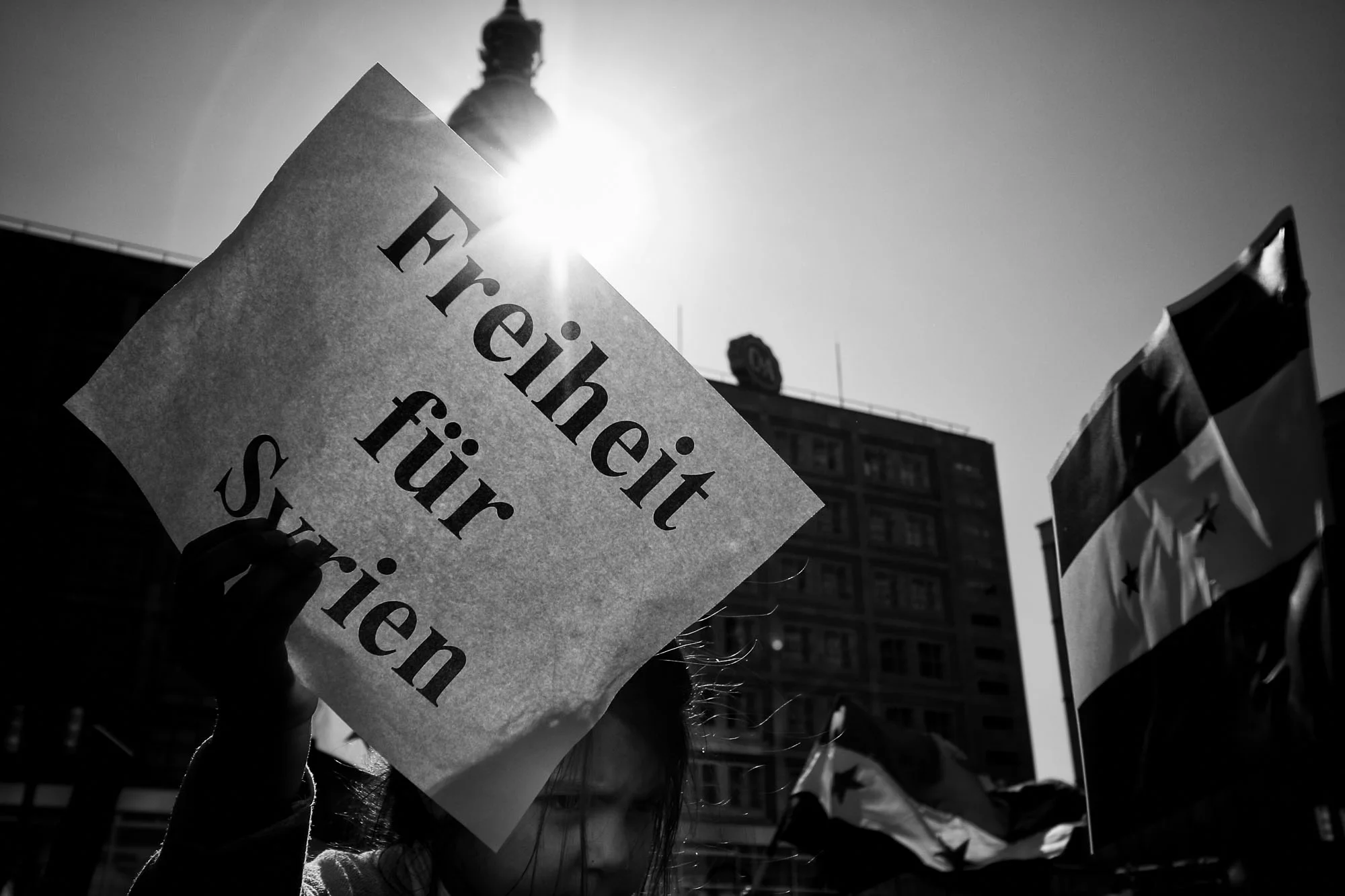 Alexanderplatz, "Syrische Solidaritätskundgebung - Zusammen für die Freiheit! Zusammen für Syrien!"