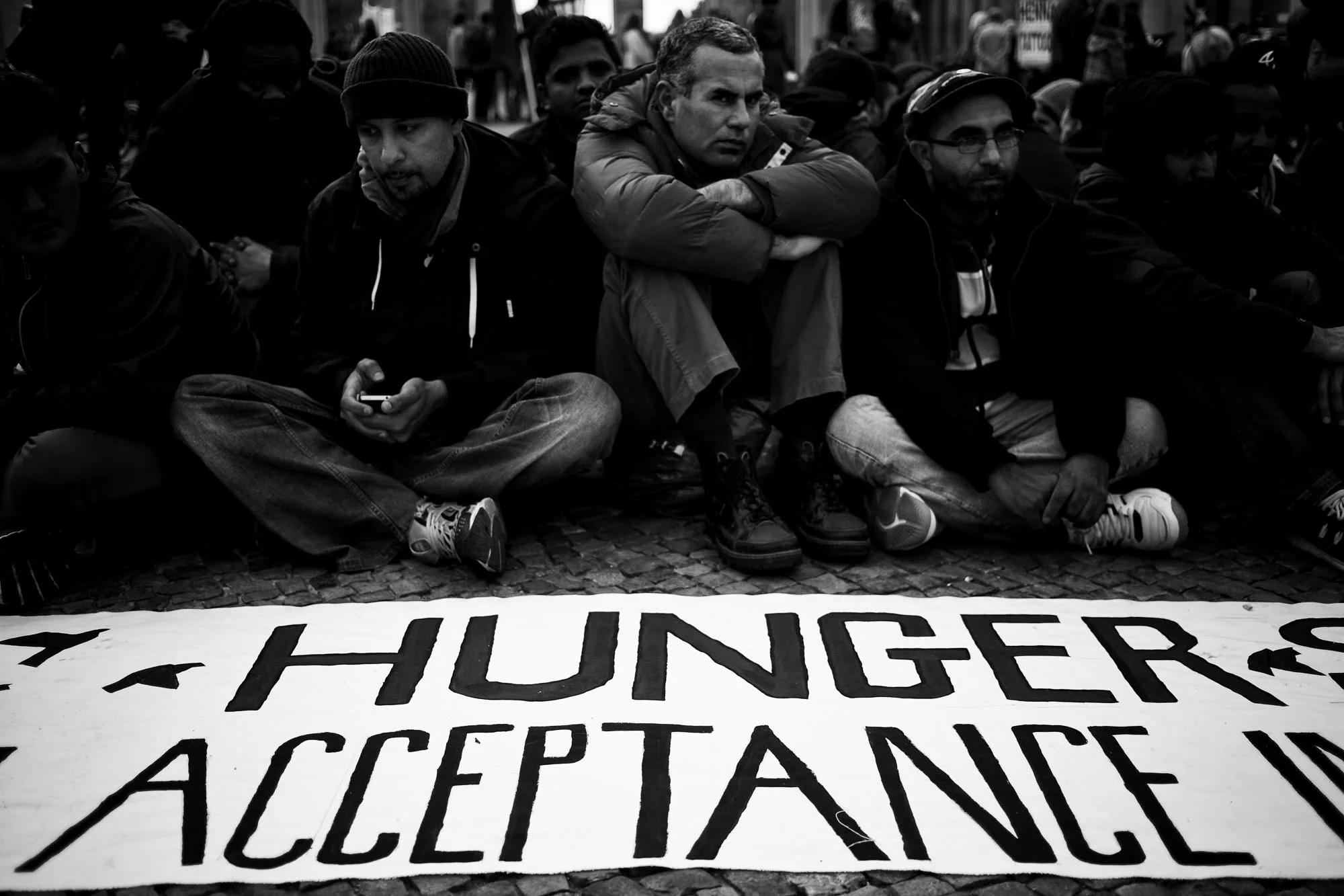 Refugees beginnen Hungerstreik in Berlin