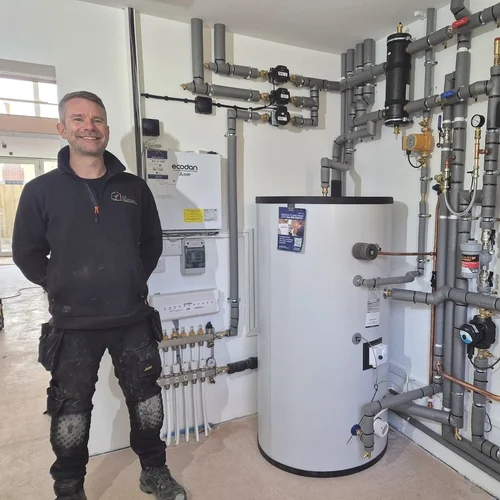 Mitsubishi Ecodan heat pump installation by an Alto Assured installer