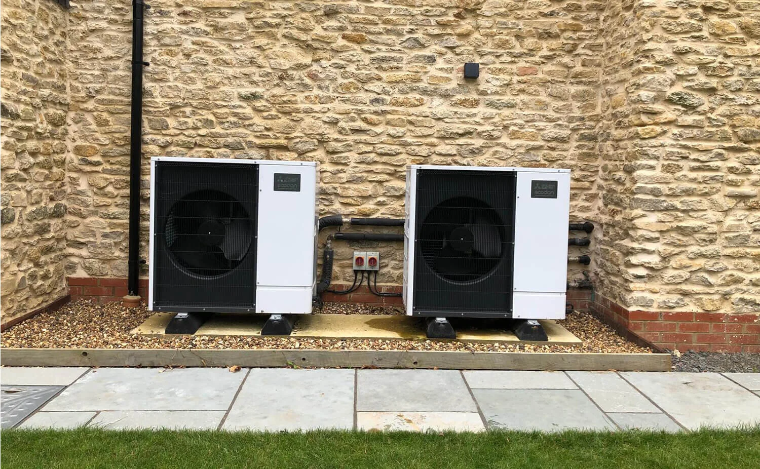 2x Mitsubishi Ultra Quiet Ecodan Air Source Heat Pumps - Northamptonshire