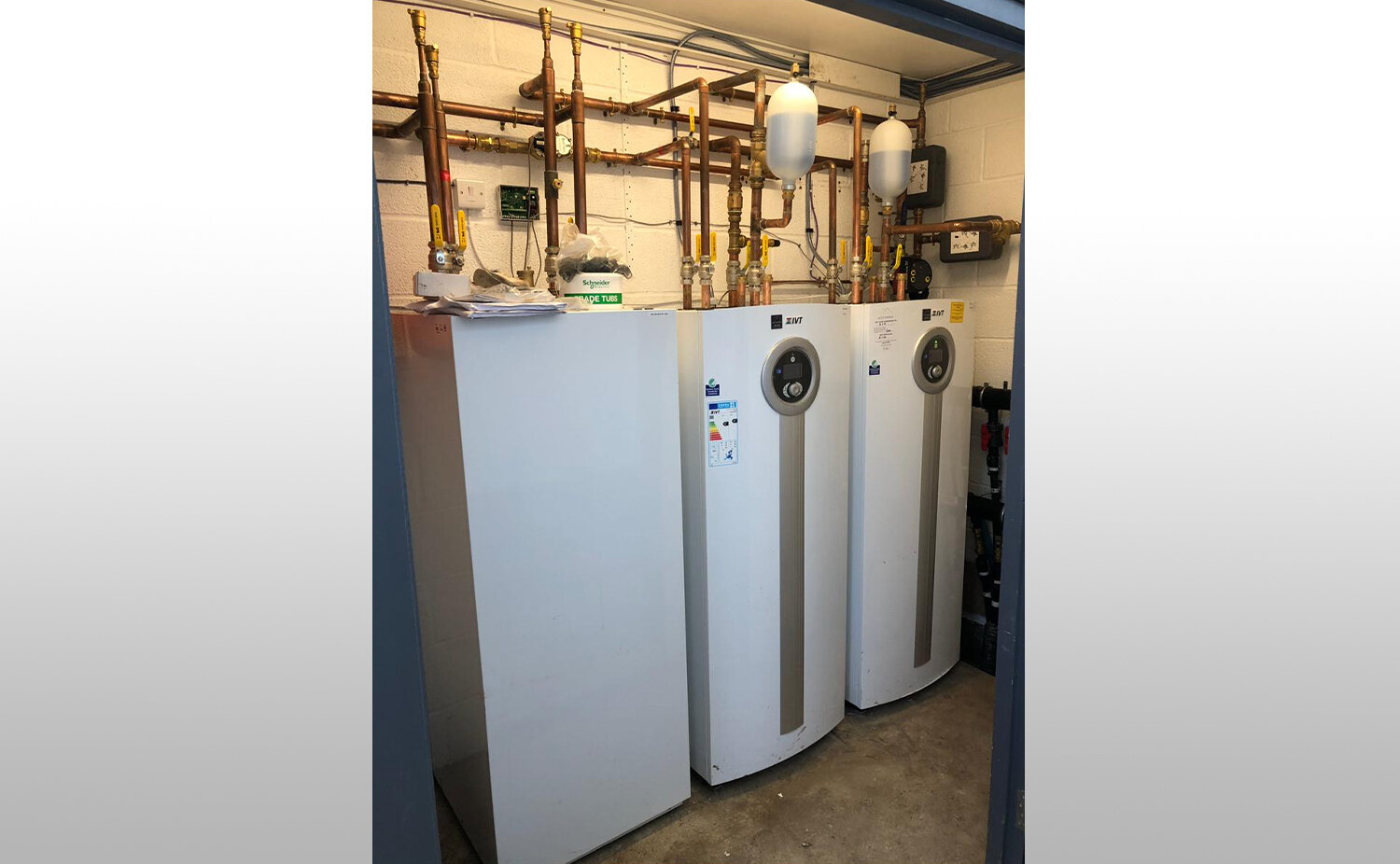 Ground Source Heat Pump Plant Room in Student Accommodation