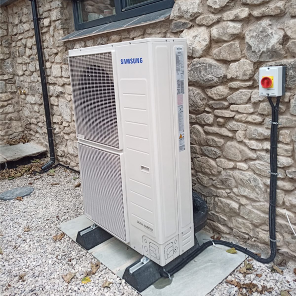 Installed Samsung Air Source Heat Pump