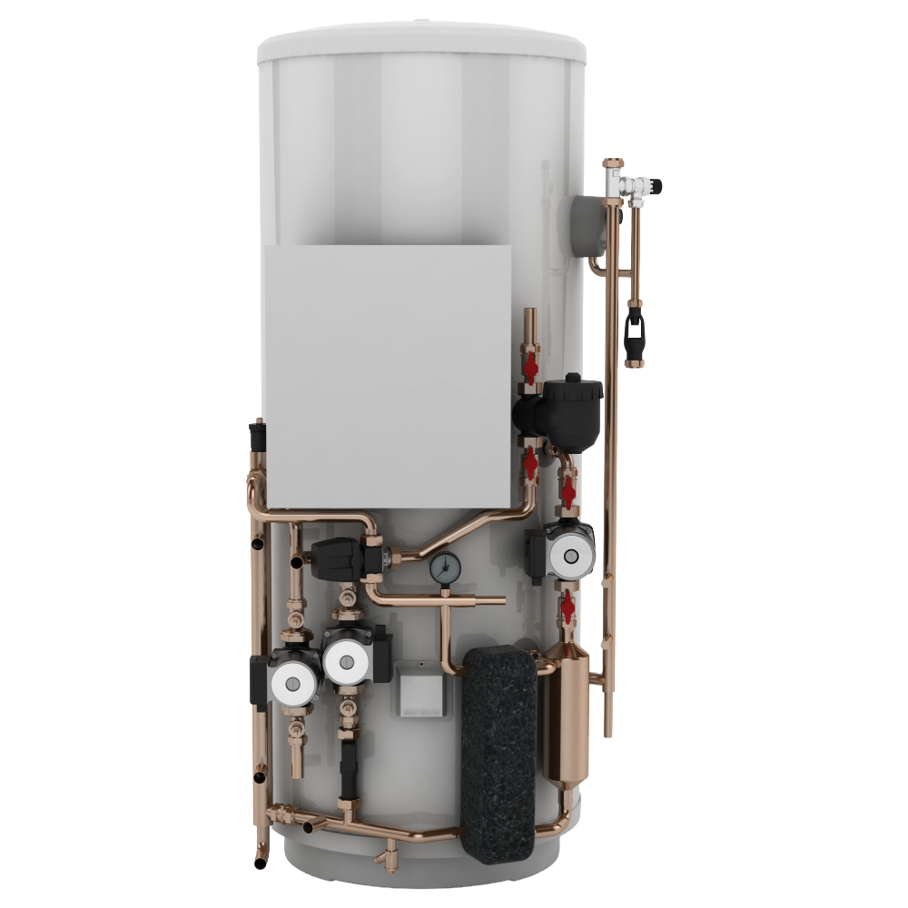 Mitsubishi heat pump pre-plumbed cylinder