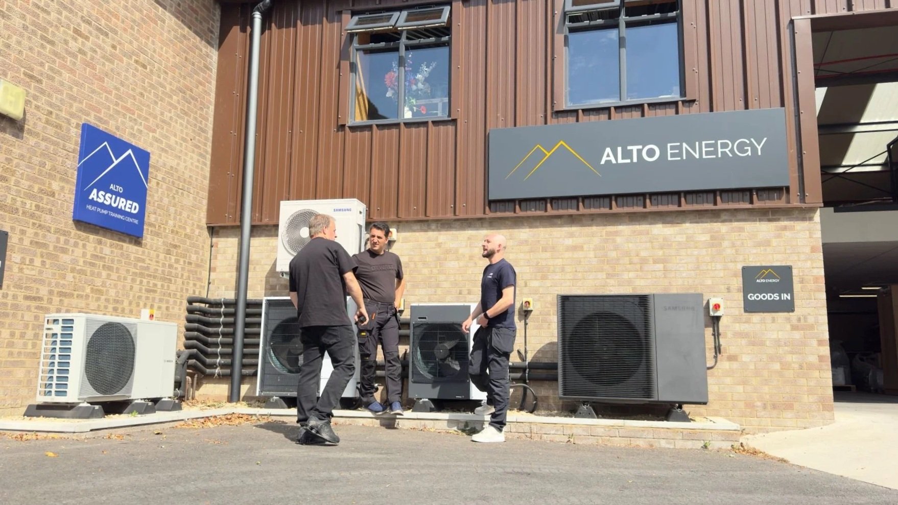 Heating engineers attending an Alto Energy heat pump training course