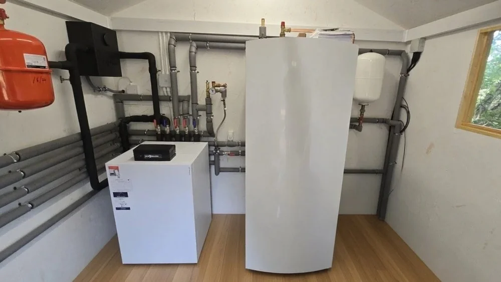 Viessmann ground source heat pump installation