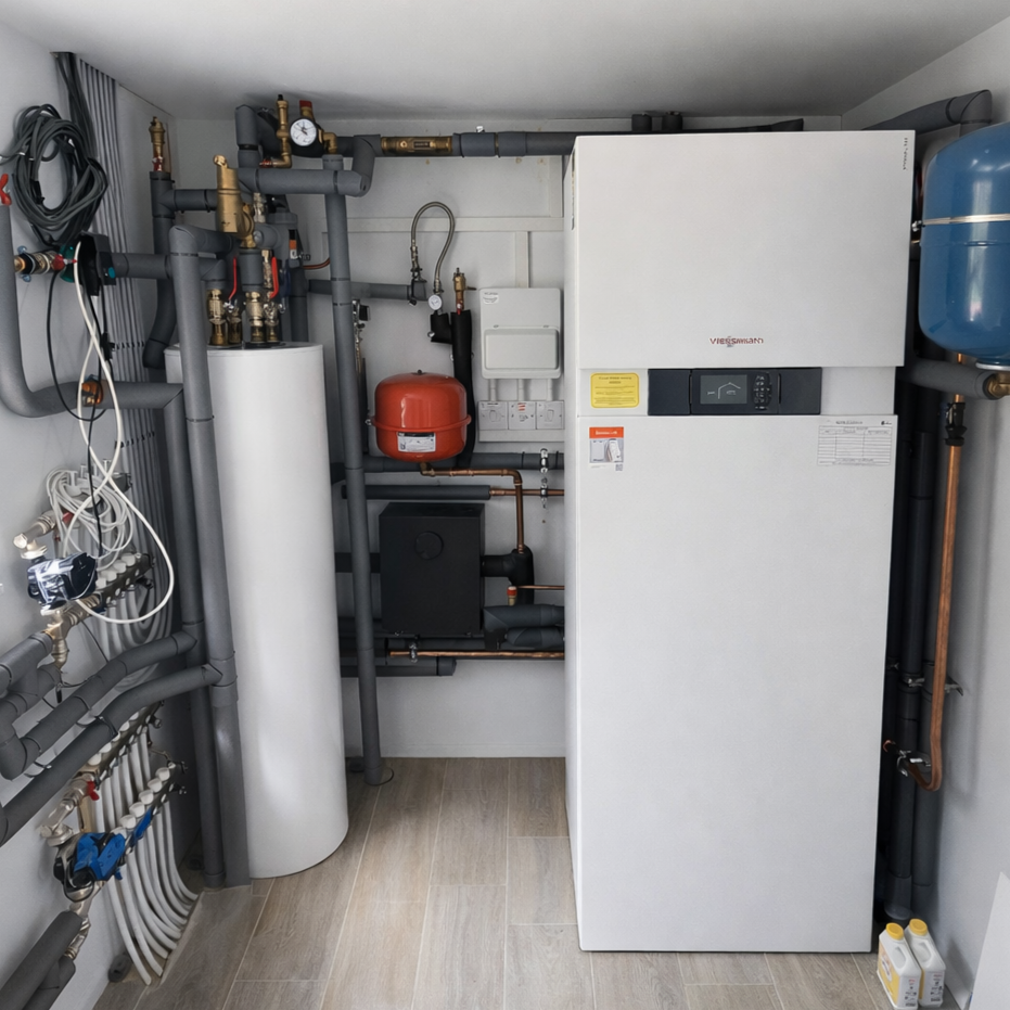 Viessmann Vitacol 222-G Ground Source Heat Pump installation