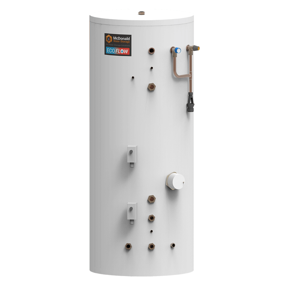 McDonald Water Storage solar air source heat pump cylinder