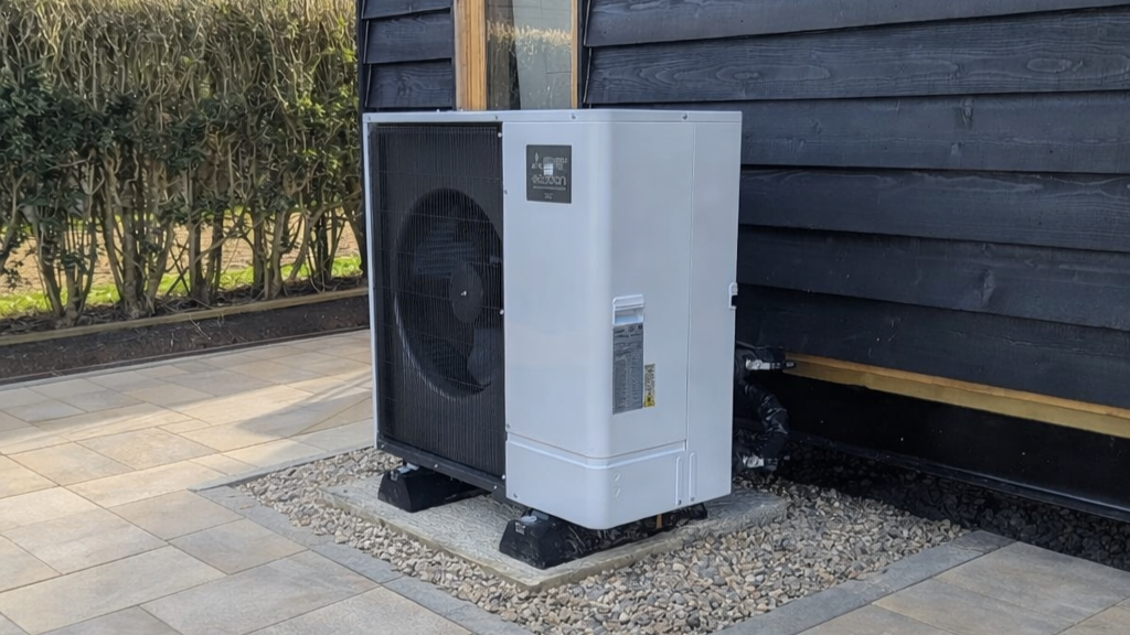 Mitsubishi ecodan air source heat pump installation