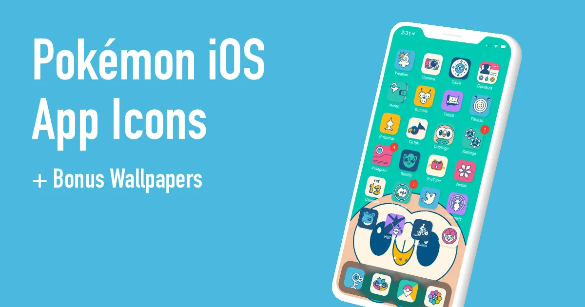 Pokémon iOS Icons | Minimalist Design — Clint Hess
