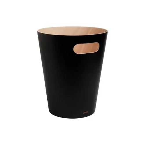 Wood trash can with clean silhouette, everyday waste solution for home or office (Copy)