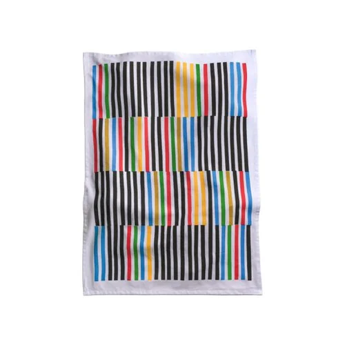 Mezzaluna Studio Matchsticks tea towel hand-printed on 100% cotton with modern motif