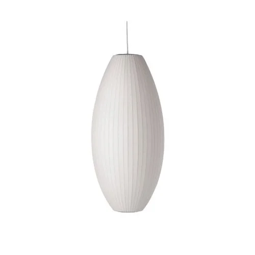 Nelson Cigar Bubble Pendant Lamp with translucent shade and steel frame. (Copy)