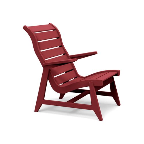 Weather-resistant HDPE lounge chair featuring bold lines and vibrant outdoor-ready colors. (Copy)