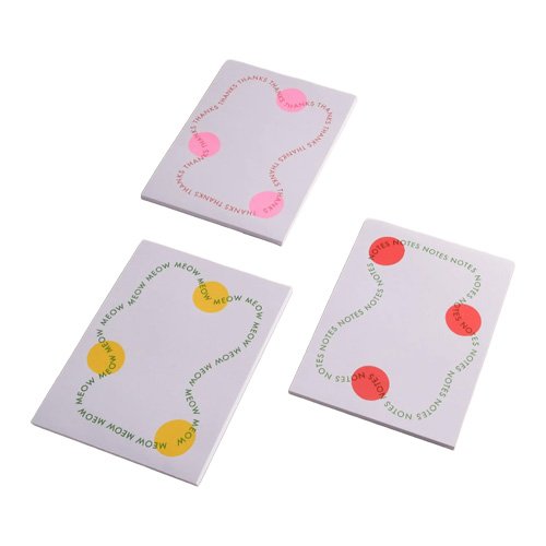 Tear-off stationery pads with playful typography and contemporary graphics (Copy)