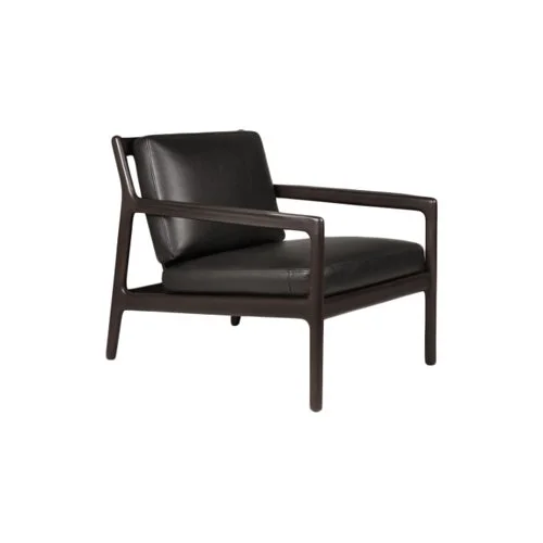 Indoor lounge chair with rich upholstery and mid-century inspired frame (Copy)
