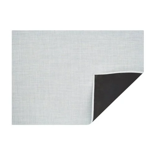 Durable Mini Basketweave Rug by Chilewich, fade- and stain-resistant, designed for indoor/outdoor use.