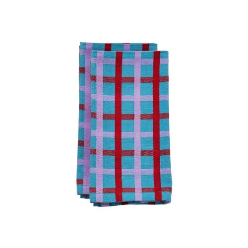Dusen Dusen Woven Plaid Napkins, set of four cotton napkins with bold plaid design.