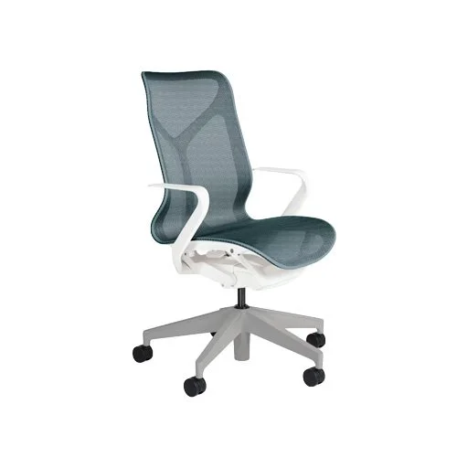Side profile of mid-back office chair with Auto-Harmonic tilt and leaf arms